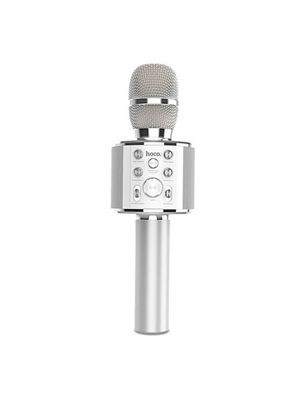 მიკროფონი HOCO BK3 Cool sound KTV microphone ვერცხლისფერი 6957531065784-image | Hk.ge