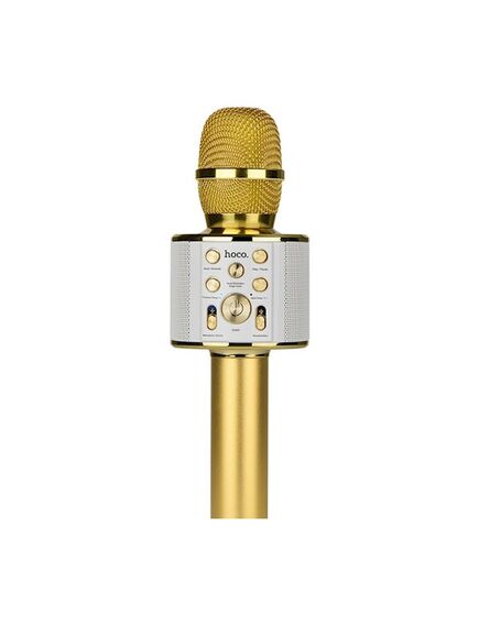მიკროფონი HOCO BK3 Cool sound KTV microphone ოქროსფერი 6957531065777-image2 | Hk.ge