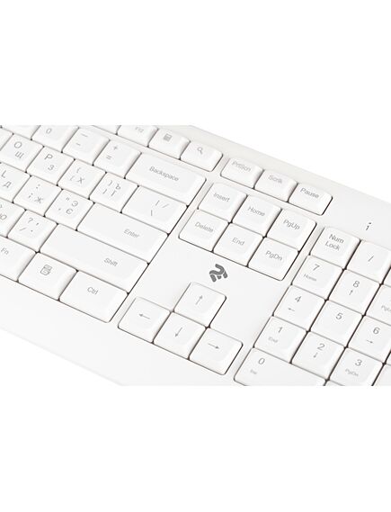 კლავიატურა: 2Е Keyboard KS220 WL White-image3 | Hk.ge