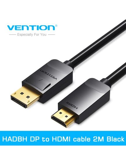ადაპტერი Vention HADBH DP to HDMI cable 2M Black HADBH-image | Hk.ge
