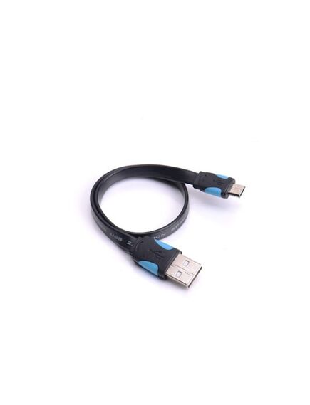 USB კაბელი Vention VAS-A08-B100 Flat USB 2.0 A male to micro B male Data Transfer Cable VAS-A08-B100-image2 | Hk.ge