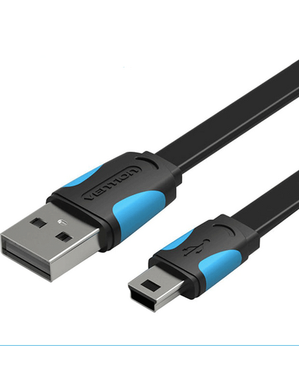 ადაპტერი Vention VAS-A14-B200 Flat Mini USB 2.0 Cable VAS-A14-B200-image | Hk.ge