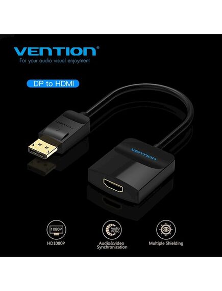 ადაპტერი Vention HBGBB DP to HDMI Converter 0.15M Black HBGBB-image2 | Hk.ge