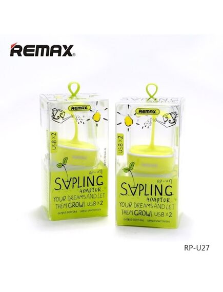 კაბელის ადაპტერი REMAX RP-U27 Sapling Charger Output: 2.4A EU 2 Port 6954851256908-image | Hk.ge