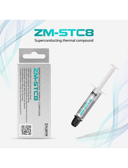 თერმოპასტა: Zalman Thermal Compound ZM-STC8, 8,3 W/mxk, 1,5g-image2 | Hk.ge