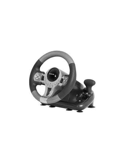 სათამაშო საჭე: Gaming wheel Defender FORSAGE GTR USB, 12 buttons, gear stick-image2 | Hk.ge