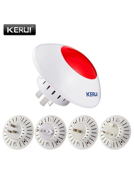 სირენა: KERUI Wireless Flashing Siren Alarm Flash Horn Red Light Strobe Siren 433 MHz suit for most Alarm System hot product Wireless Siren KR-J009-image | Hk.ge