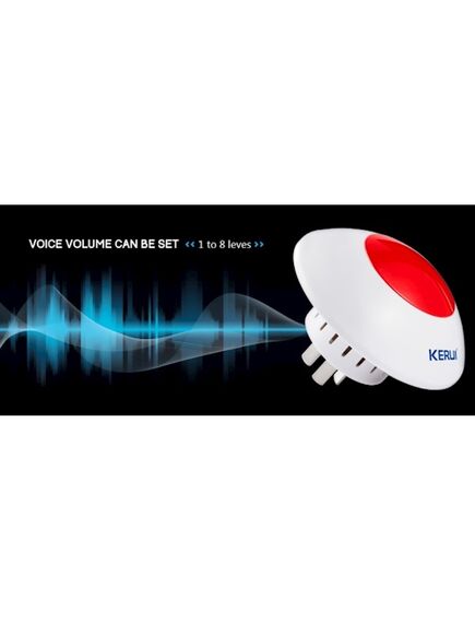 სირენა: KERUI Wireless Flashing Siren Alarm Flash Horn Red Light Strobe Siren 433 MHz suit for most Alarm System hot product Wireless Siren KR-J009-image5 | Hk.ge