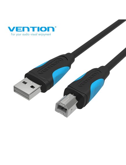 USB კაბელი Vention VAS-A16-B200 USB2.0 A Male to B Male Print Cable 2M Black VAS-A16-B200-image | Hk.ge