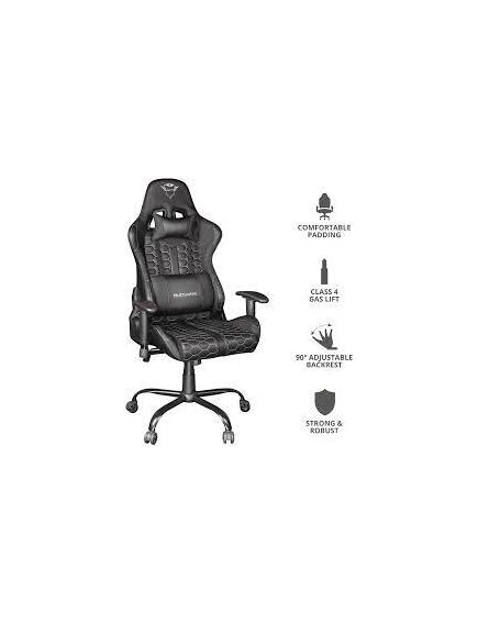 გეიმერული სკამი: GXT708 RESTO CHAIR BLACK-image4 | Hk.ge