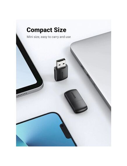USB ადაპტერი Ugreen CM448 (20204), 2.4GHz, External Network Adapter, Black-image3 | Hk.ge
