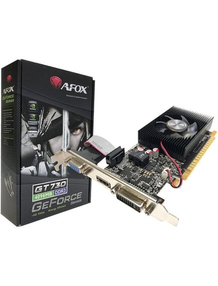 ვიდეო ბარათი: AFOX Videocard GeForce GT730 4GB DDR3 128Bit DVI-HDMI-VGA Low profile-image | Hk.ge
