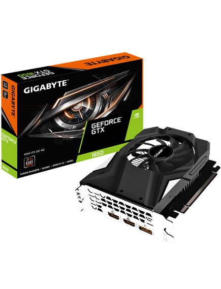 ვიდეო ბარათი: GIGABYTE Videocard GeForce GTX1650 4GB DDR5 128bit DP-HDMIx2 MINI ITX OC-image | Hk.ge