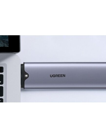 გარე მყარი დისკის ჩასადები Ugreen CM353 (70532), USB-C + USB-A M.2 NVMe Hard Drive Enclosure-image4 | Hk.ge
