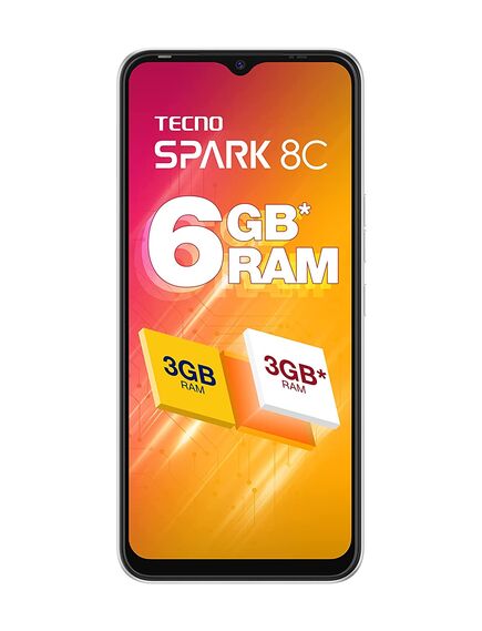TECNO Smartphone Spark 8C (KG5k) 4/64Gb 2SIM Diamond Grey (10030221)-image2 | Hk.ge