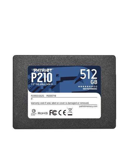 მყარი დისკი: Patriot P210 SSD 512GB SATA3 2.5 - P210S512G25 102305-image | Hk.ge