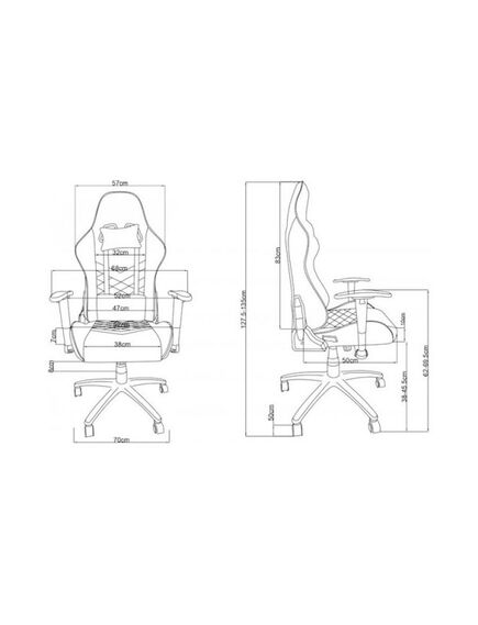 გეიმერული სკამი: 2E GAMING Chair BUSHIDO Black/Black-image7 | Hk.ge