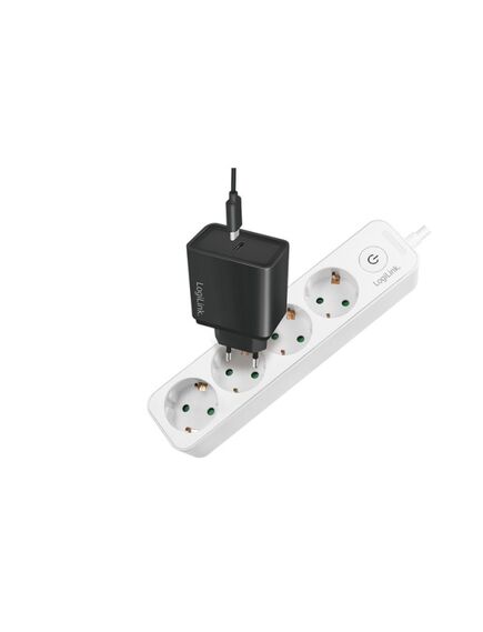 დენის ადაპტორი: Logilink LPS245 Socket outlet 4-way + switch 1.5 m white-image2 | Hk.ge
