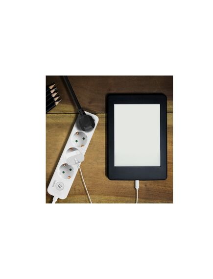 დენის ადაპტორი: Logilink LPS245 Socket outlet 4-way + switch 1.5 m white-image3 | Hk.ge