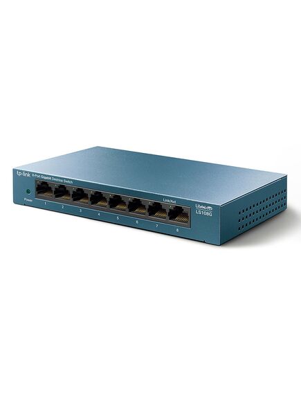 სვიჩი: Network Active/ Switch/ TP-link LS108G, 8-Port 10/100/1000Mbps Desktop Network Switch-image | Hk.ge