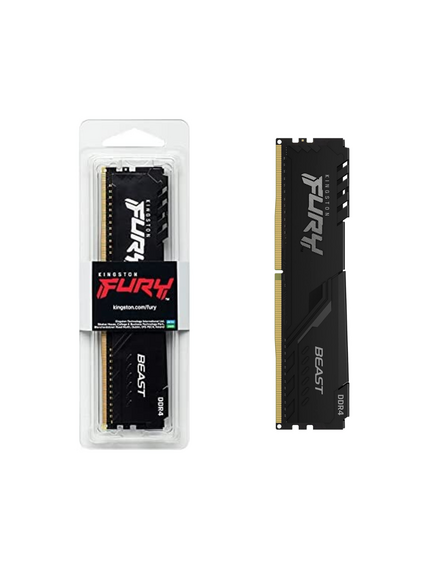 ოპერატიული მეხსიერება: Memory DDR4 8GB 3600 FURY Beast Black-image3 | Hk.ge