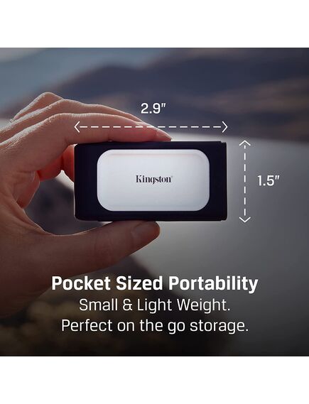 გარე მყარი დისკი: Portable SSD Kingston 2TB USB 3.2 Gen 2x2 Type-C XS2000-image5 | Hk.ge
