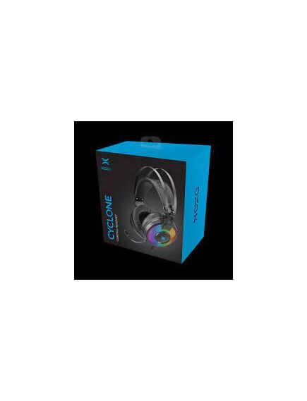 ყურსასმენი: NOXO CYCLONE Rainbow illuminated Gaming Headset Black-image2 | Hk.ge
