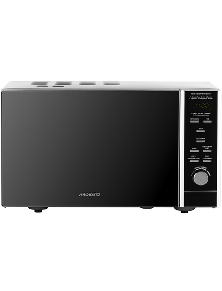 მიკროტალღური ღუმელი ARDESTO Microwave oven, 23L, electronic control, 900W, grill, display, button opening, black-image | Hk.ge