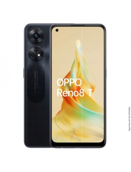 OPPO RENO 8T BLACK 6.43" 1080x2400, 2.3GHz, 8 Core, 8GB RAM, 128GB, up to 500GB flash, 100 mp + 2 mp + 2mp/32MP IMX 709, 2 Sim, 2G, 3G, LTE, BT, Wi-Fi, NFC, Type-C, 5000mAh, Android 13, 180 g, 160.8 x 73.8 x 7.8 mm-image | Hk.ge