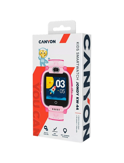 Smart Watch/ Canyon Jondy Kids Watch with GPS, LTE Pink (CNE-KW44PP)-image2 | Hk.ge