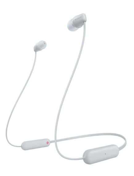 ყურსასმენი Wireless Headphone/ Sony/ Sony WI-C100 Wireless In-Ear Earphones WIC100W.E - White-image | Hk.ge