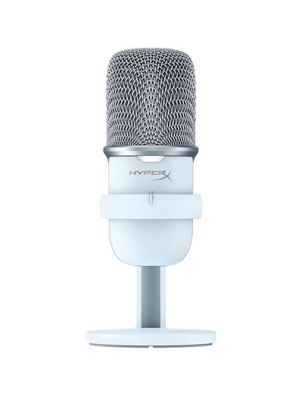 მიკროფონი Microphone/ HyperX SoloCast â€“ USB Condenser Gaming Microphone for PC, PS5, PS4, and Mac, Tap-to-Mute Sensor - White-image | Hk.ge
