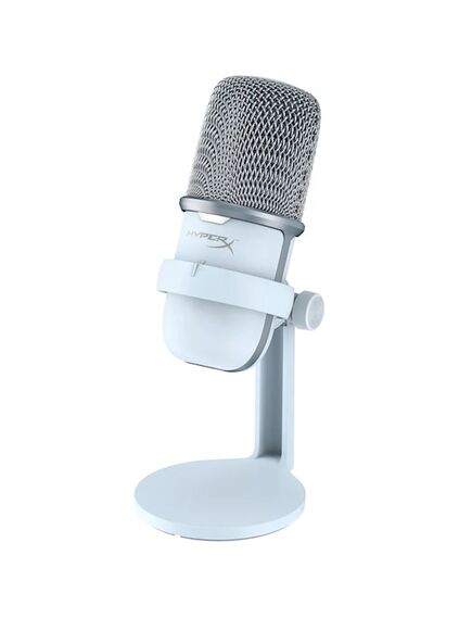 მიკროფონი Microphone/ HyperX SoloCast â€“ USB Condenser Gaming Microphone for PC, PS5, PS4, and Mac, Tap-to-Mute Sensor - White-image2 | Hk.ge