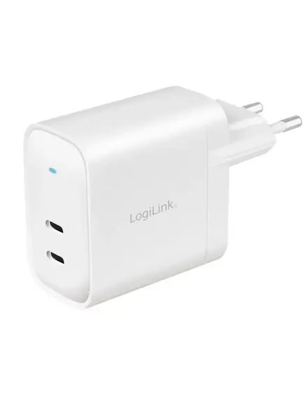 დამტენი: Logilink PA0282 USB power socket adapter 2x USB-C port (PD) GaN-Technology 40 W-image | Hk.ge