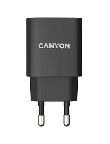 დამტენი Wall Charger/ Type- C / Canyon 20W wall charger CNE-CHA20B02 USB-C Black-image2 | Hk.ge