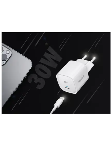 დამტენი: Logilink PA0279 USB power socket adapter 1x USB-C port (PD) GaN-Technology 30W-image4 | Hk.ge