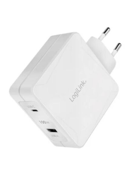 დამტენი: Logilink PA0281 Dual USB charger set 1x USB-C 1x USB-A 100W white-image3 | Hk.ge