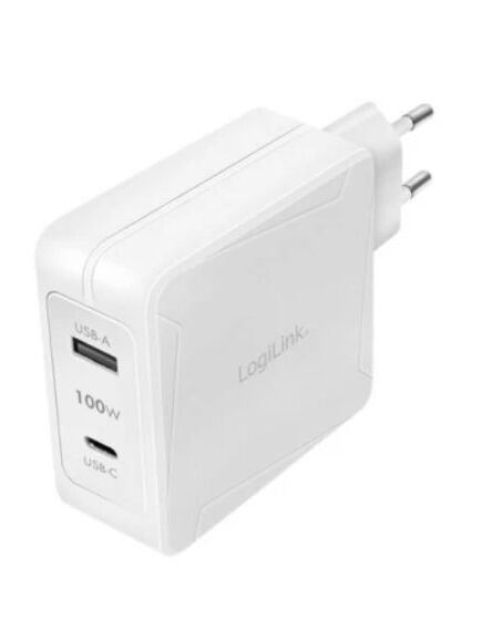 დამტენი: Logilink PA0281 Dual USB charger set 1x USB-C 1x USB-A 100W white-image2 | Hk.ge