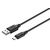 კაბელი KITs USB 2.0 to USB Type-C cable, 2A, black, 1m KITS-W-004-image | Hk.ge