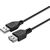 კომპიუტერის კაბელი KITs USB 2.0 (AM/AF) cable, black, 1.8m KITS-W-005-image | Hk.ge