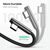 USB კაბელი UGREEN US313 (70415) USB 2.0-A to Angled USB-C Cable Zinc Alloy Shell with Braided 2m (Black)-image2 | Hk.ge