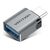 ადაპტერი Vention CDQH0 USB-C Male to USB 3.0 Female OTG Adapter Gray Aluminum Alloy Type CDQH0-image | Hk.ge