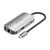 USB ადაპტერი VENTION TNFHB USB-C to USB3.0x3/RJ45/PD Hub 0.15M Gray Aluminum Alloy Type TNFHB-image | Hk.ge